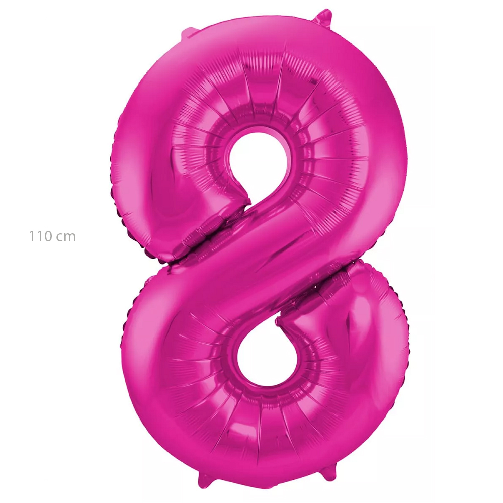 Globo de cumpleaños numero 7 110 cm Rosa