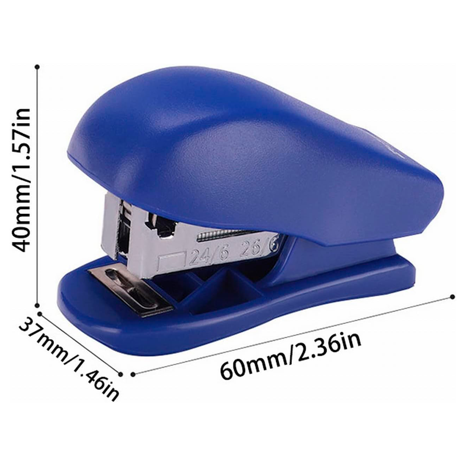Grapadora mini con 100 grapas  Azul