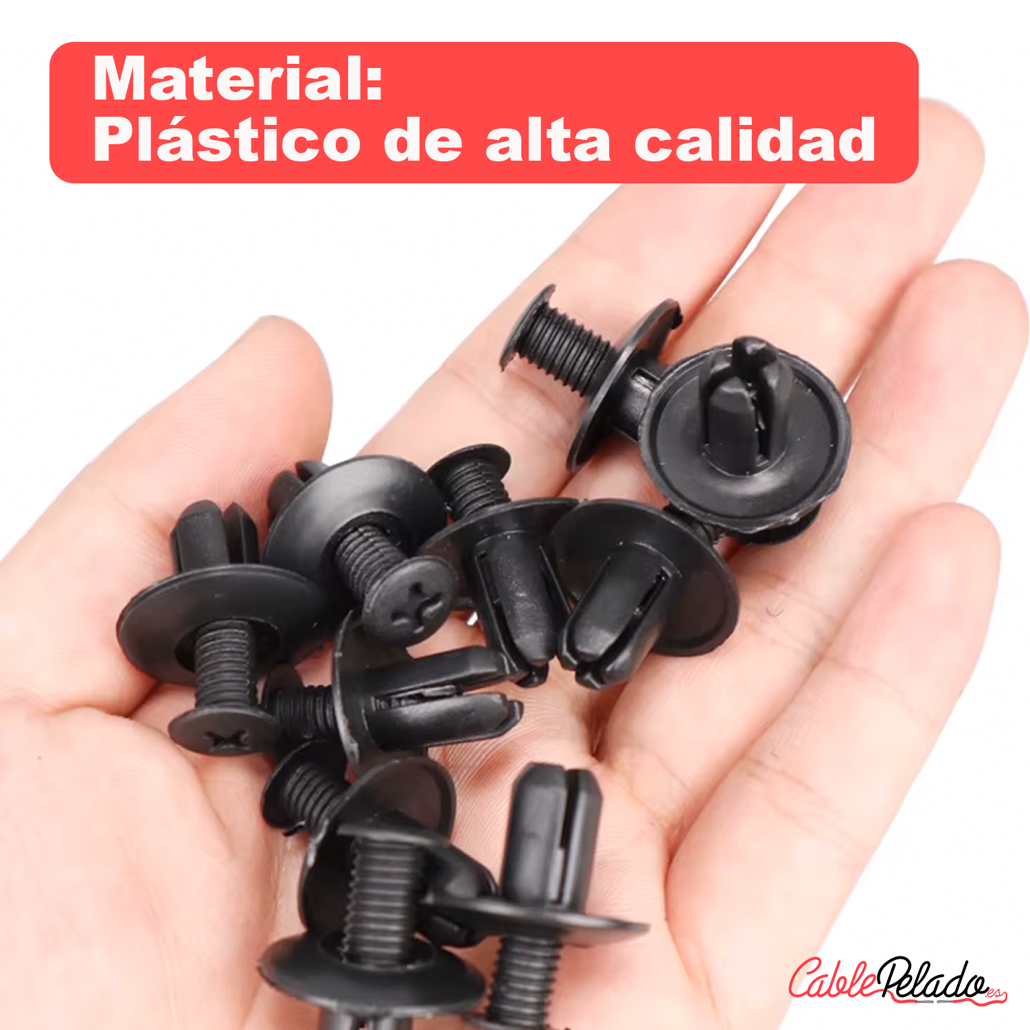 Grapas Clips Remaches Especial Para Coche  Negro