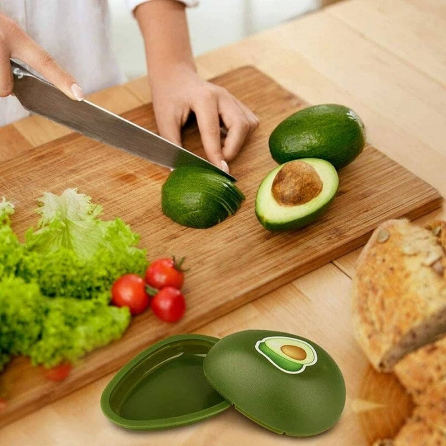 Guarda aguacate de plastico  Verde