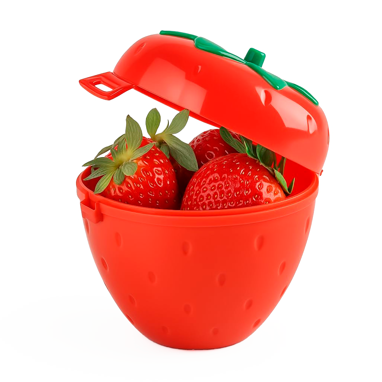 Guarda Fresas De Plástico  Rojo