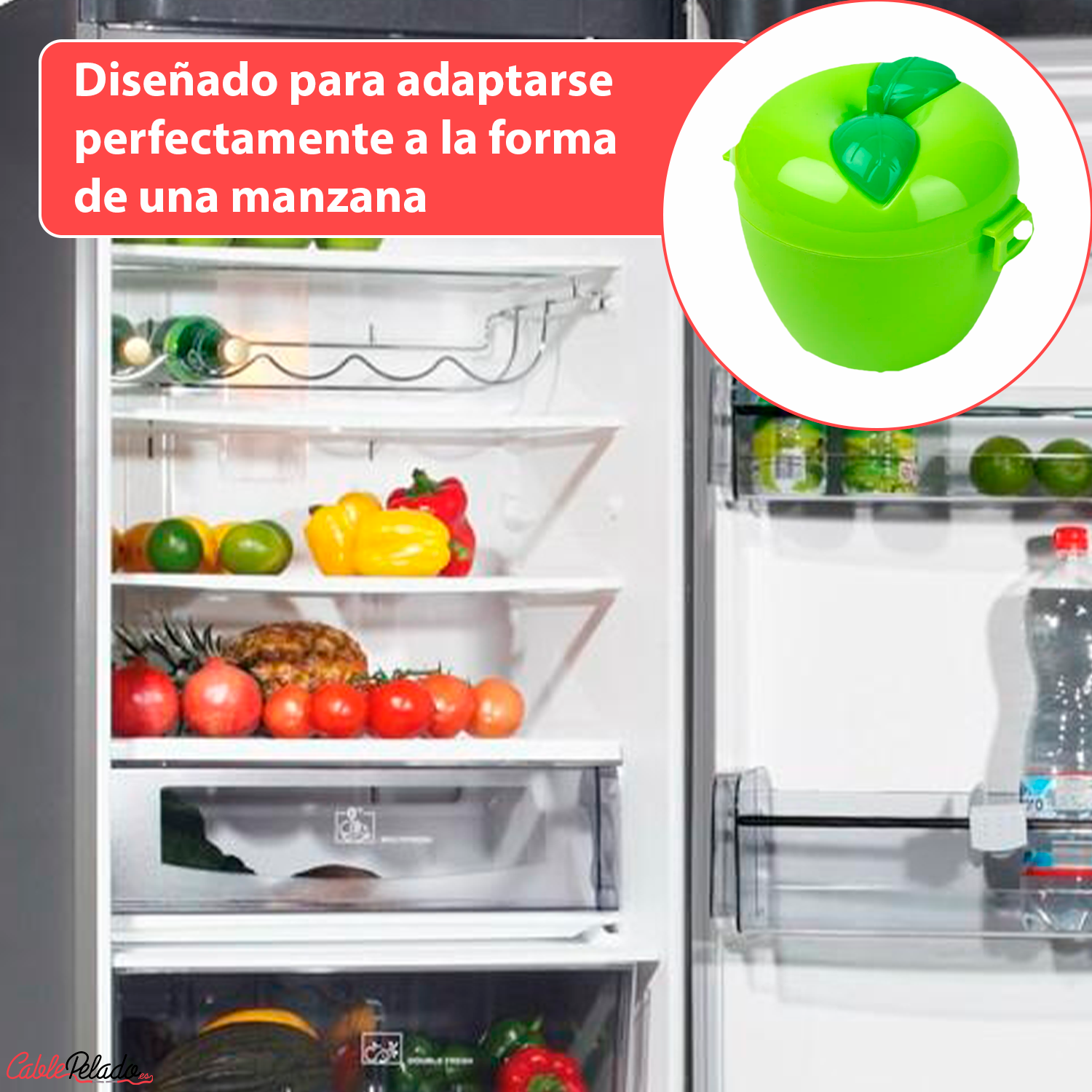 Guarda Manzana De Plastico  Verde