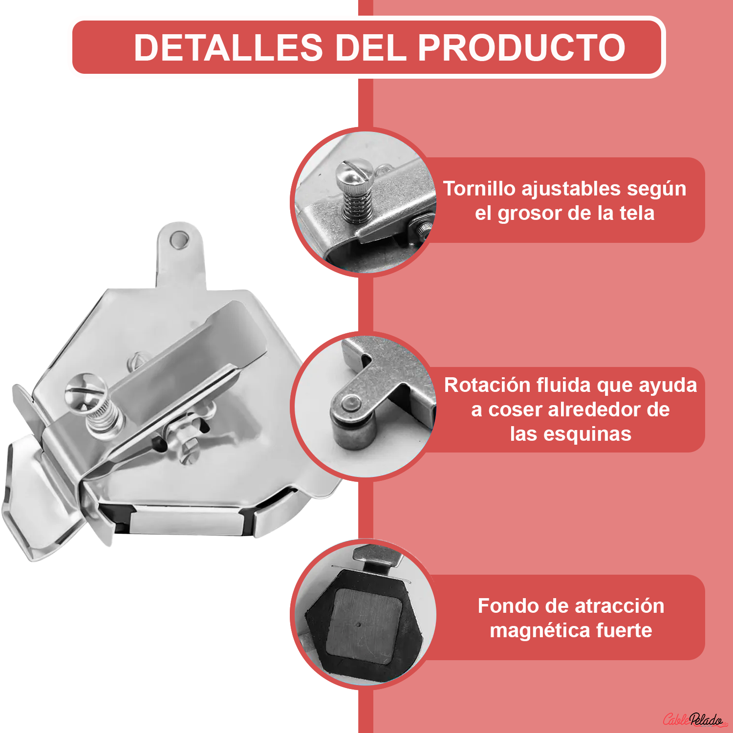 Guía De Costura Multifunción Magnética Para Maquina Coser