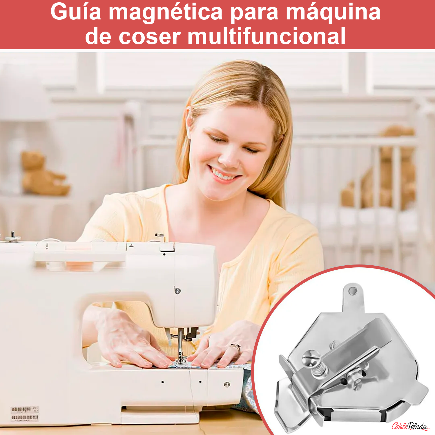 Guía De Costura Multifunción Magnética Para Maquina Coser
