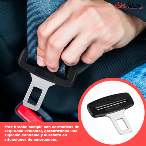 Hebilla De Cinturon De Seguridad De Coche Universal  Negro
