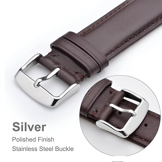 Hebilla reloj Metálica Acero Inoxidable 18 mm Plateado