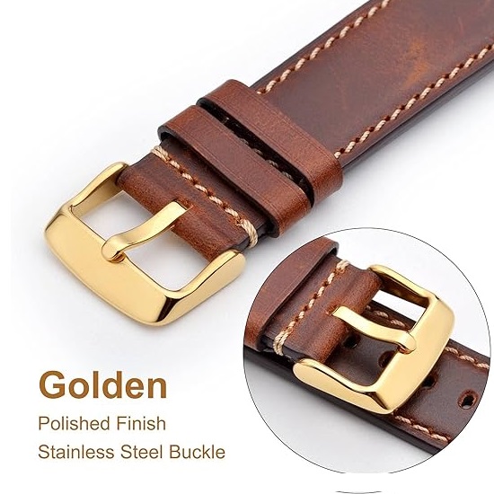 Hebilla reloj Metálica Acero Inoxidable 20 mm Dorado