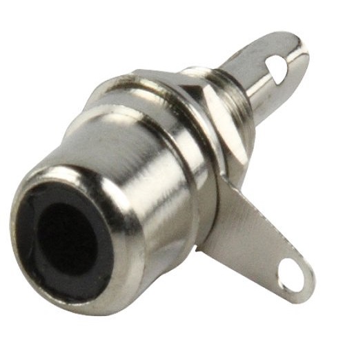 Cablepelado Conector RCA Metal Oro-Negro