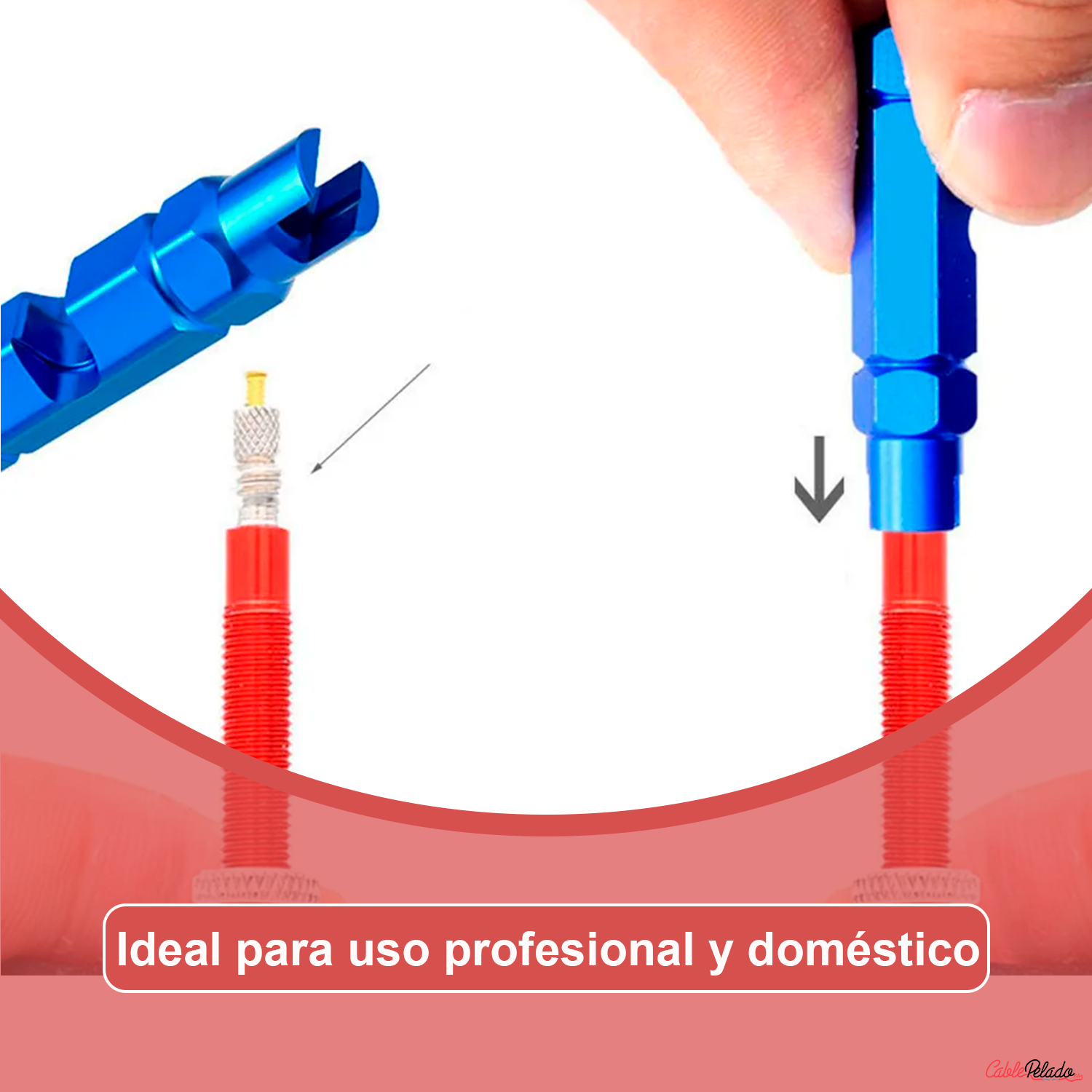 Herramienta De Extraccion De Nucleo De Valvula De Neumatico  Azul