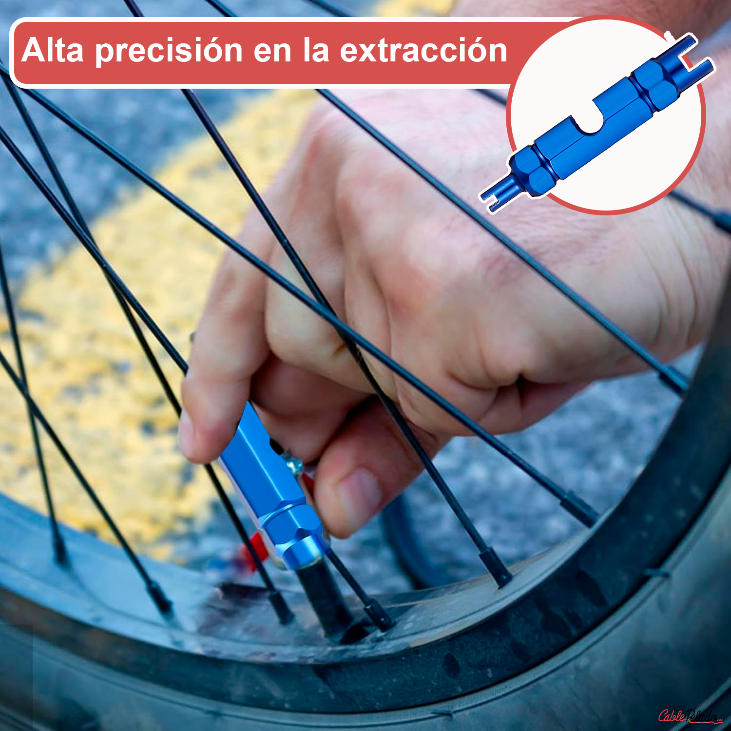 Herramienta De Extraccion De Nucleo De Valvula De Neumatico  Azul