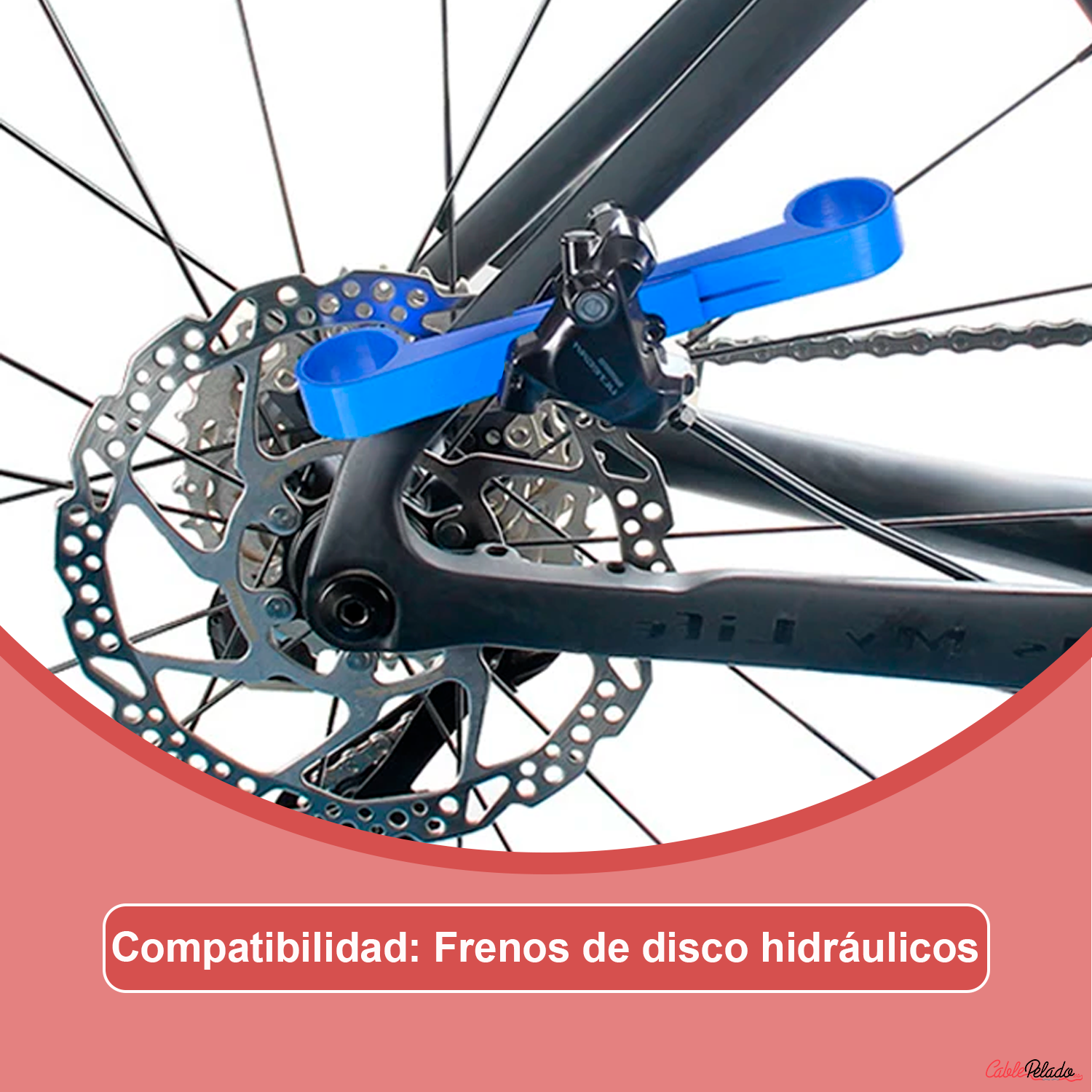Herramienta De Prensa De Pistón De Freno De Disco Hidráulico Para Bicicleta  Azul