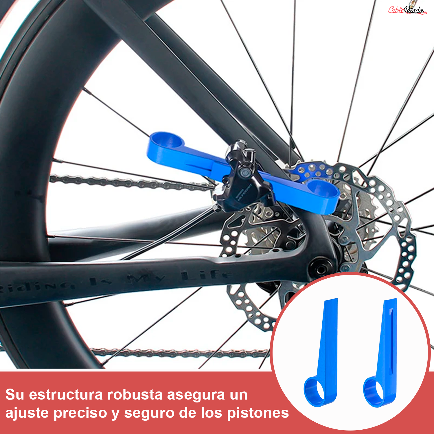 Herramienta De Prensa De Pistón De Freno De Disco Hidráulico Para Bicicleta  Azul