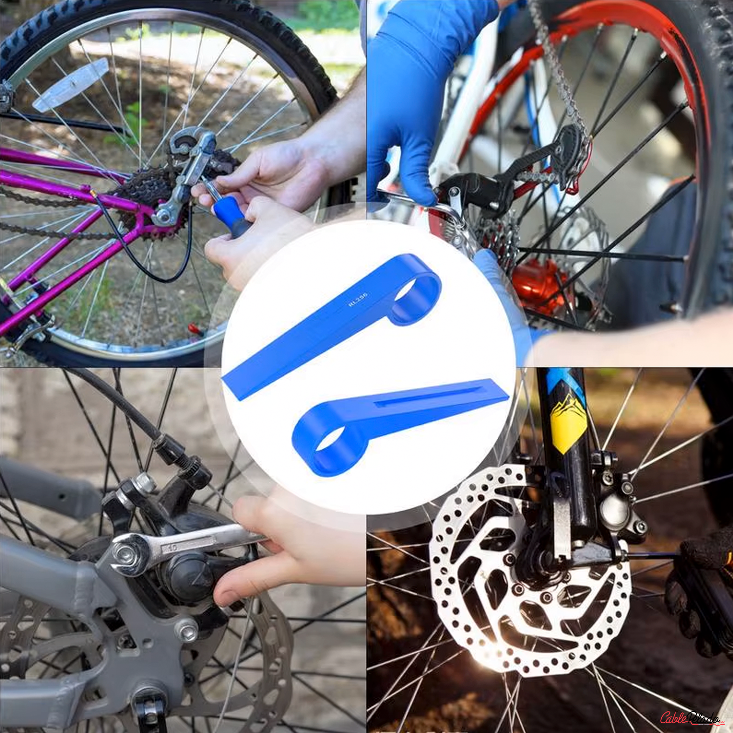 Herramienta De Prensa De Pistón De Freno De Disco Hidráulico Para Bicicleta  Azul