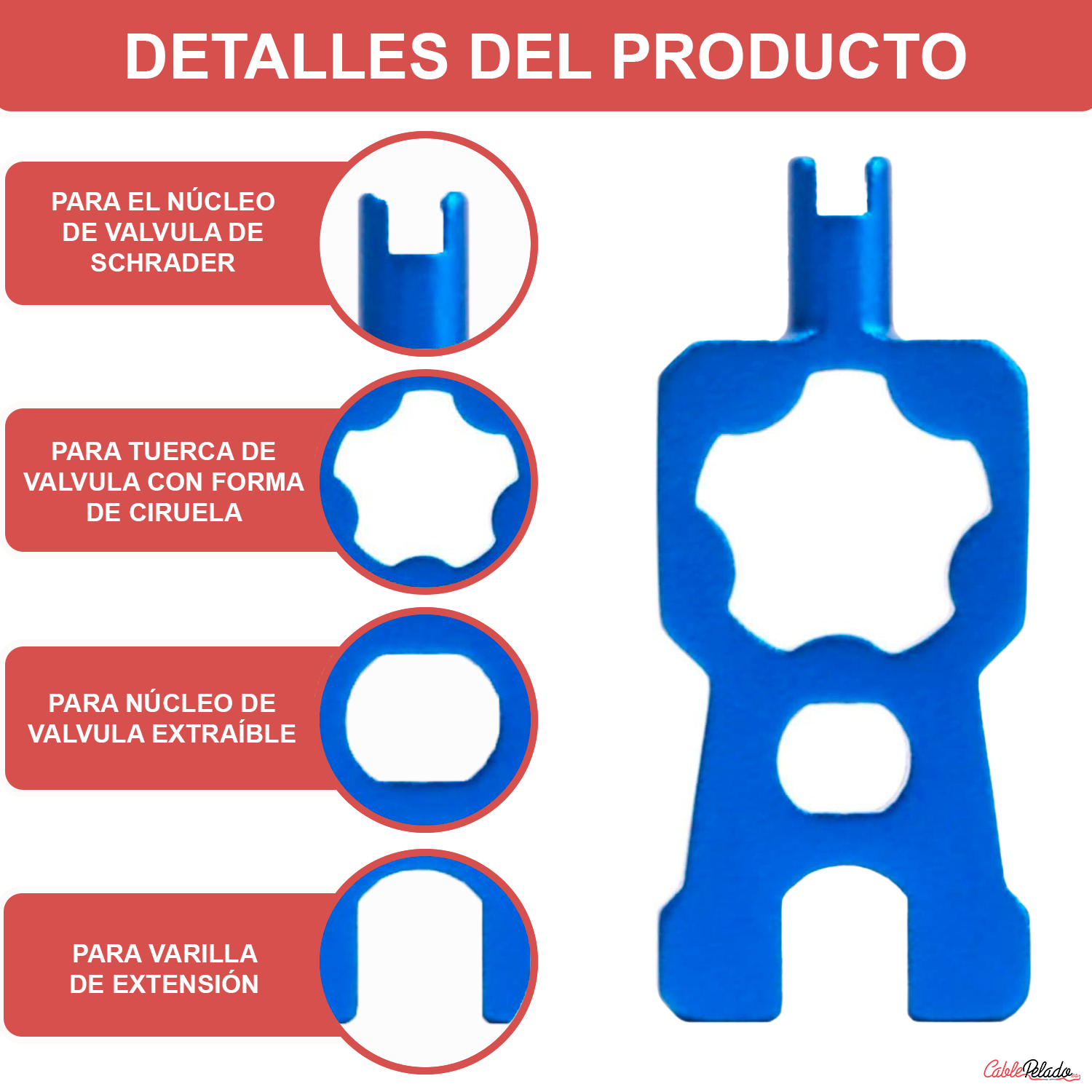 Herramienta De Reparación Para Válvulas  Azul