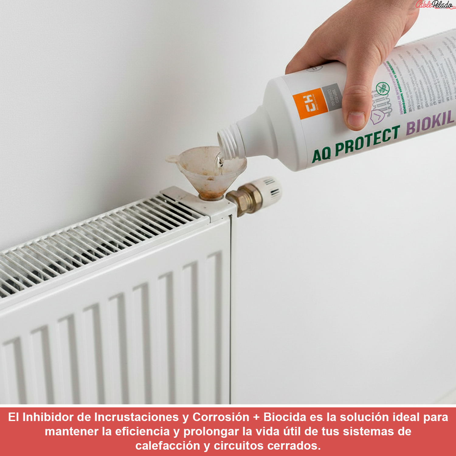 AQ PROTECT BIOKIL Inhibidor de Incrustaciones y Corrosión + Biocida para Sistemas de Calefacción y C