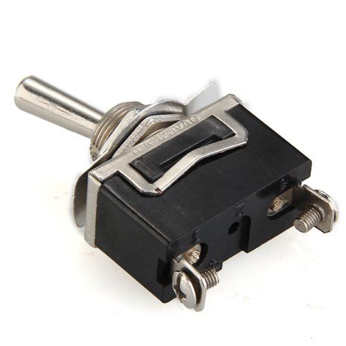 Interruptor 2 pin con palanca on-off 6A  Gris 6 A