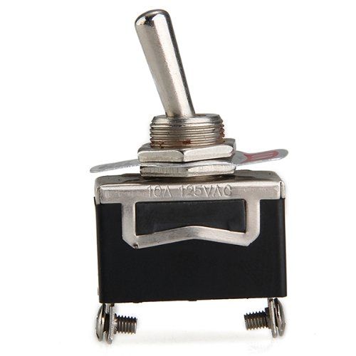 Interruptor 2 pin con palanca on-off 6A  Gris 6 A