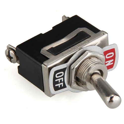Interruptor 2 pin con palanca on-off 6A  Gris 6 A