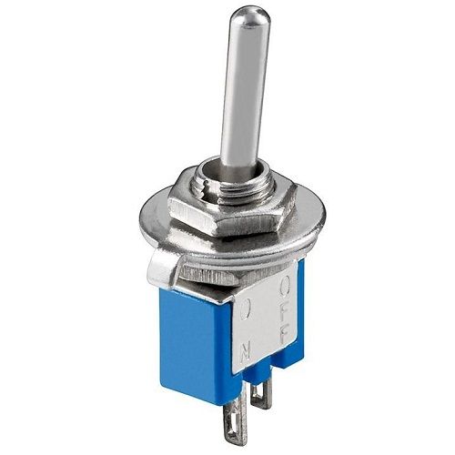 Interruptor 2 pin con palanca on-off  Gris 3 A
