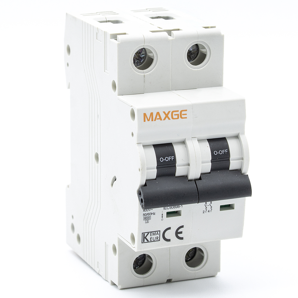Interruptor automatico industrial 2P-6kA  Blanco 25 A