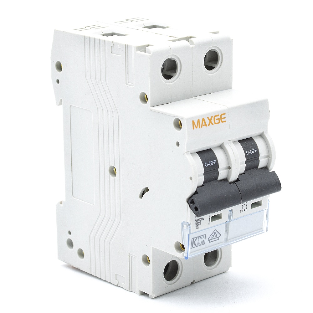 Interruptor automatico industrial 2P-6kA  Blanco 32 A