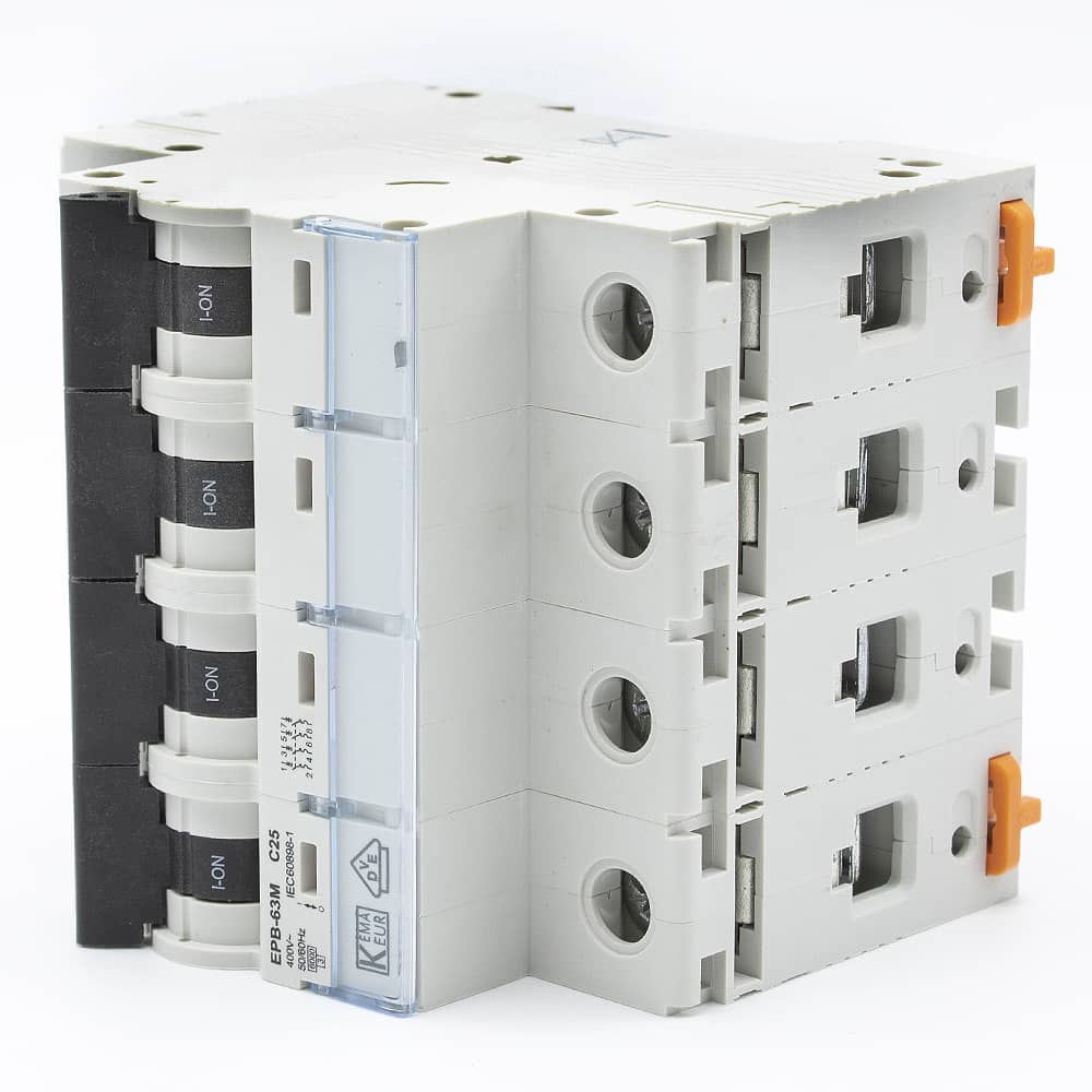 Interruptor Automatico Industrial 4P-6 kA  Blanco 25 A