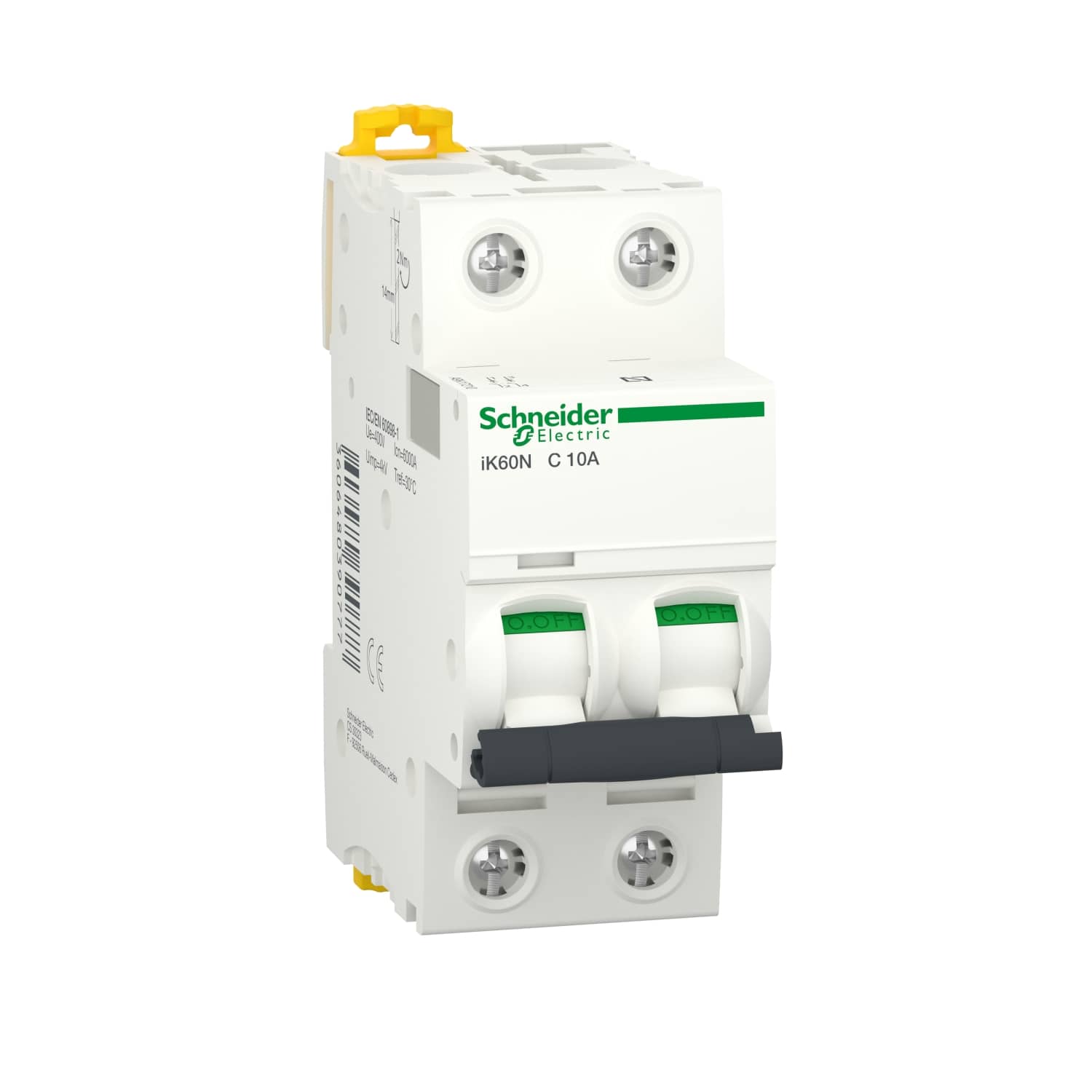 Interruptor automatico magnetotermico - iK60N - 2P  Blanco 10 A
