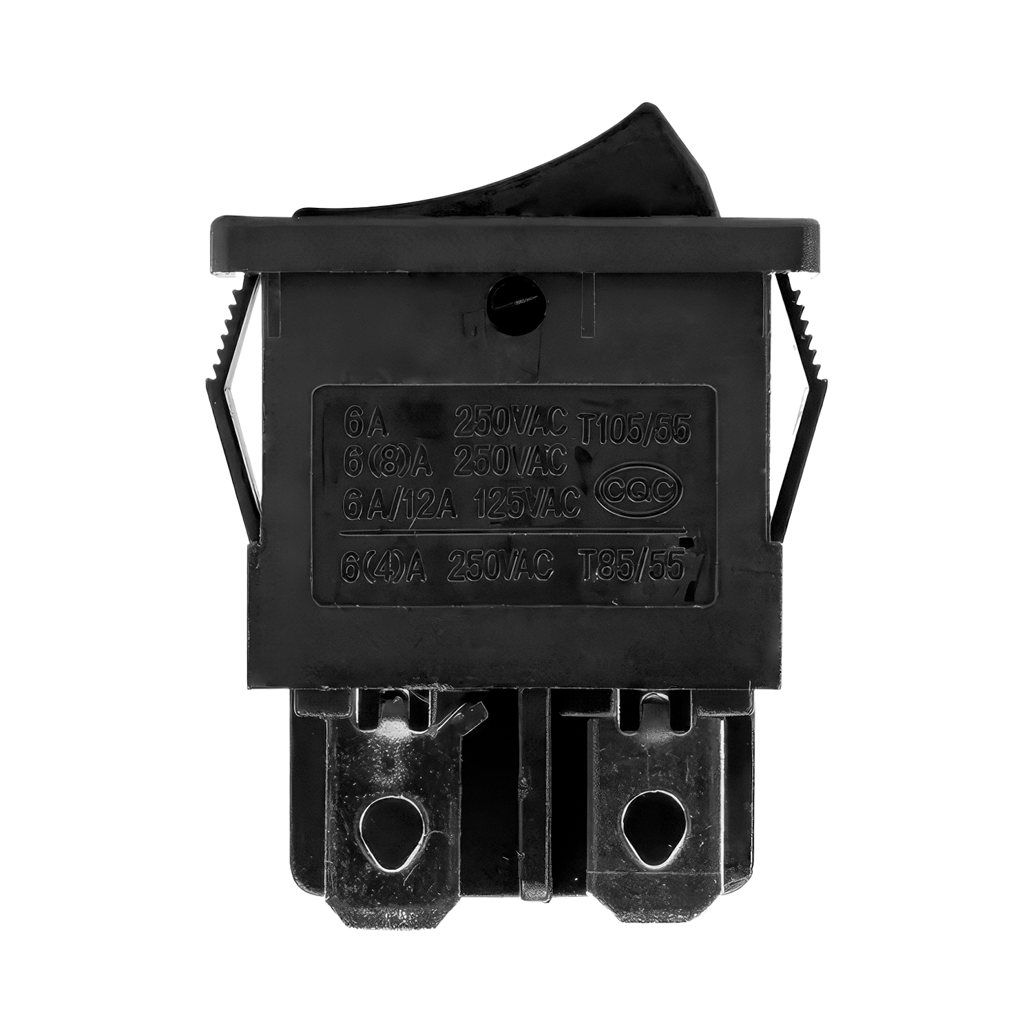 Interruptor basculante ON-OFF 4 vias 6 A NEGRO