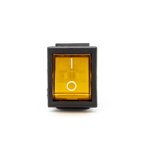 Interruptor basculante ON-OFF DPDT 6 vias  Naranja 16 A