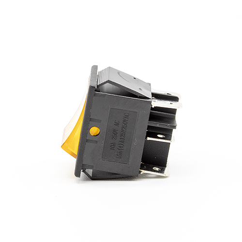 Interruptor basculante ON-OFF DPDT 6 vias  Naranja 16 A