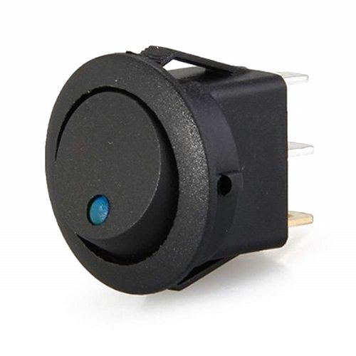 Interruptor de encendido para coche con indicador LED  Negro 20 A