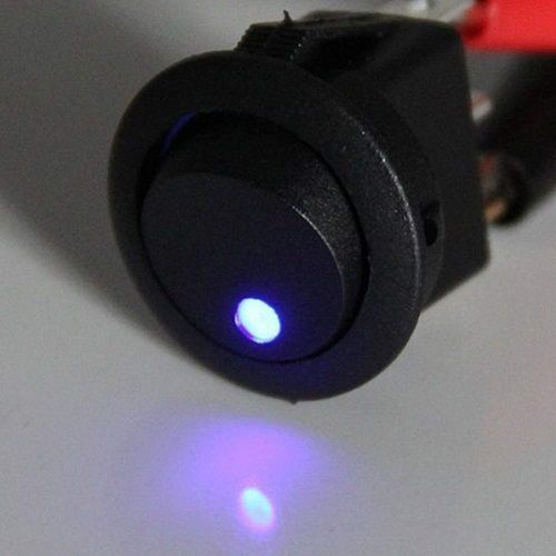 Interruptor de encendido para coche con indicador LED  Negro 20 A