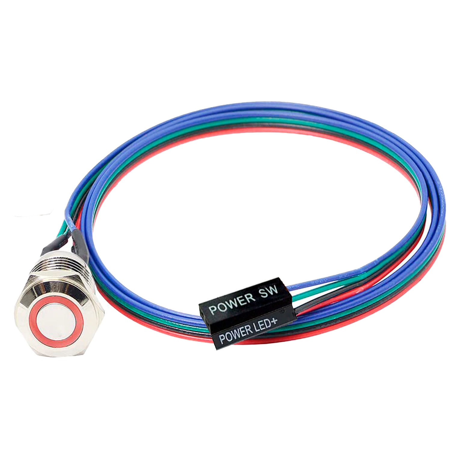 Interruptor Encendido Ordenador LED  Rojo