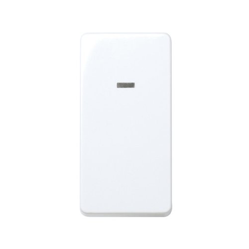 Interruptor estrecho unipolar con luminoso Simon 27 Play  Blanco 10 A