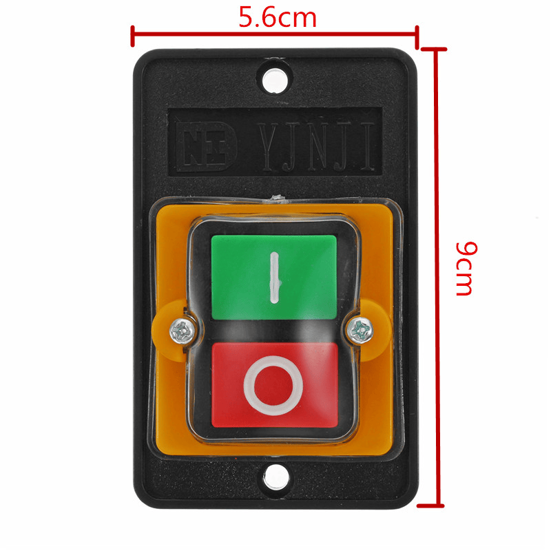 Interruptor KAO-5 empotrado impermeable on/off  Negro