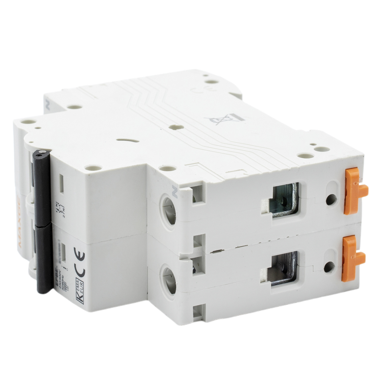 Interruptor magnetotermico residencial 1P + Neutro Curva C  Blanco 10 A