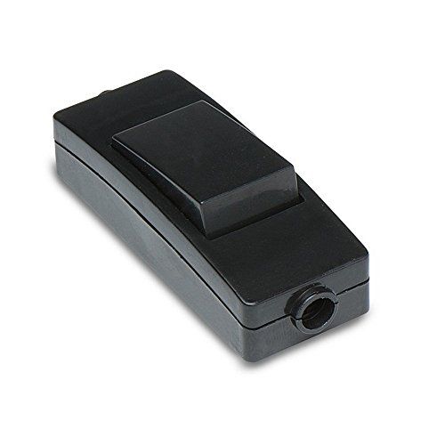 Interruptor pasante aereo unipolar para lampara 2A 250V  Negro