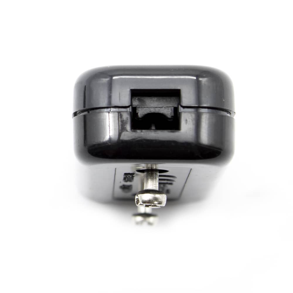 Interruptor pasante aereo unipolar lampara 2A 250V  Negro
