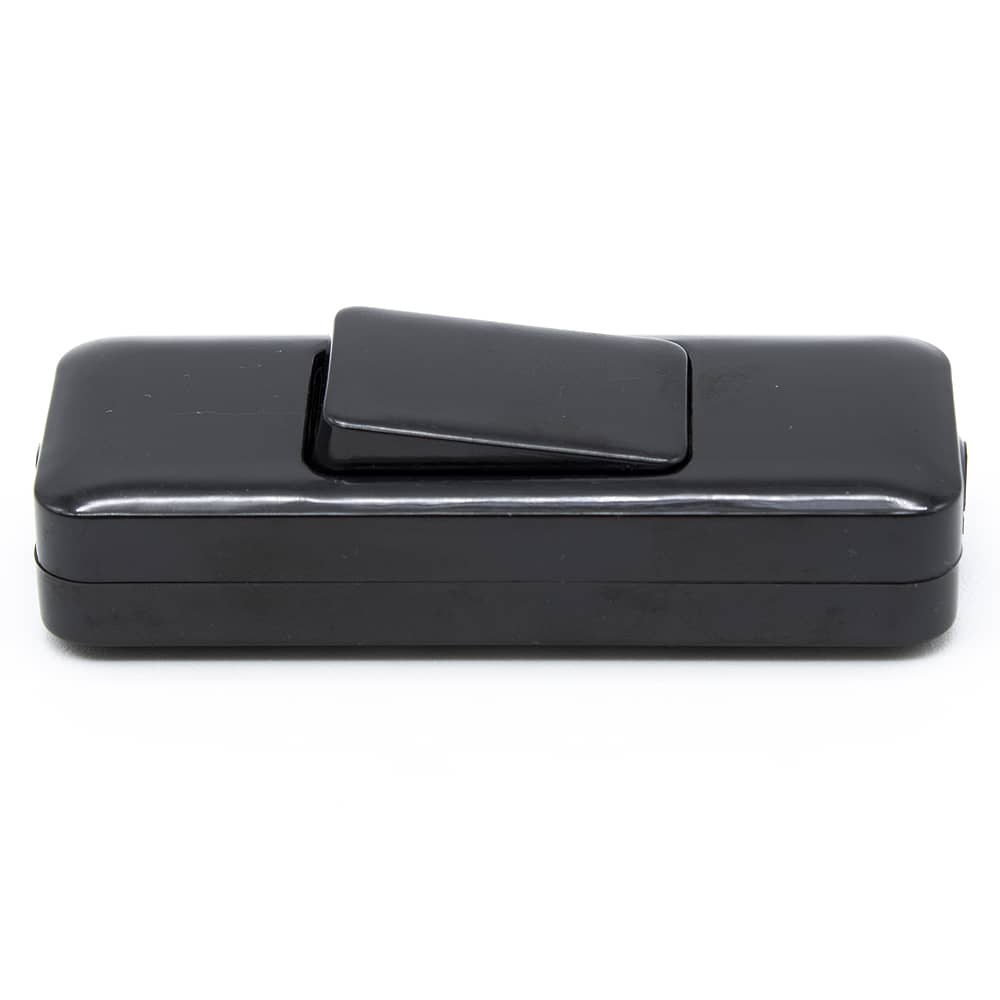 Interruptor pasante aereo unipolar para lampara 2A 250V  Negro