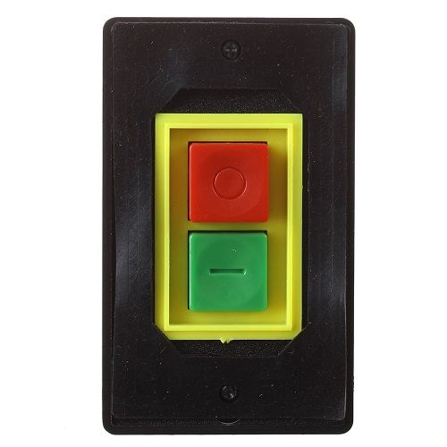 Interruptor QCS1 empotrado con boton de on/off  Negro
