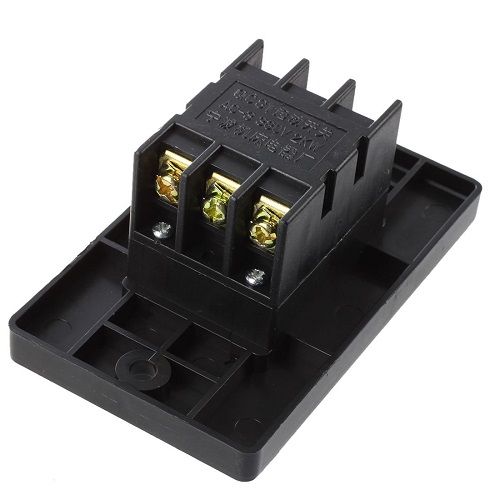 Interruptor QCS1 empotrado con boton de on/off  Negro