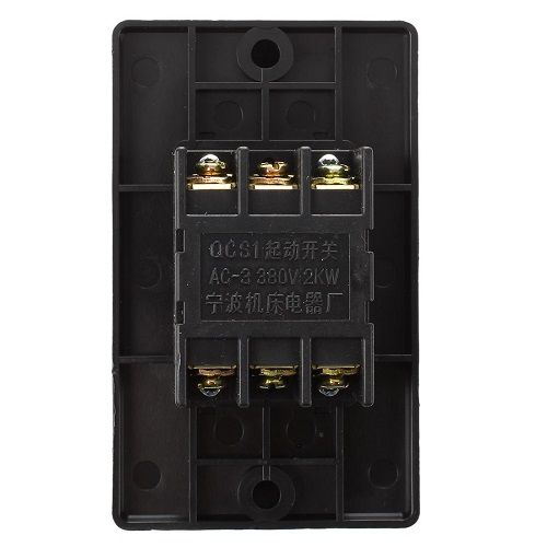Interruptor QCS1 empotrado con boton de on/off  Negro