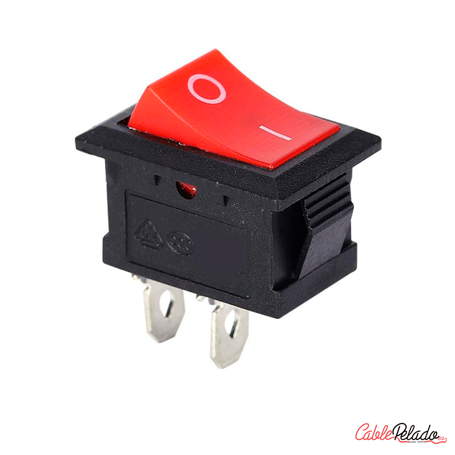 Interruptor universal 2 pin on-off 3 A  Rojo