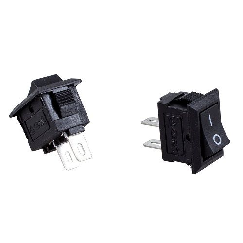 Interruptor universal 2 pin on-off  Negro 3 A