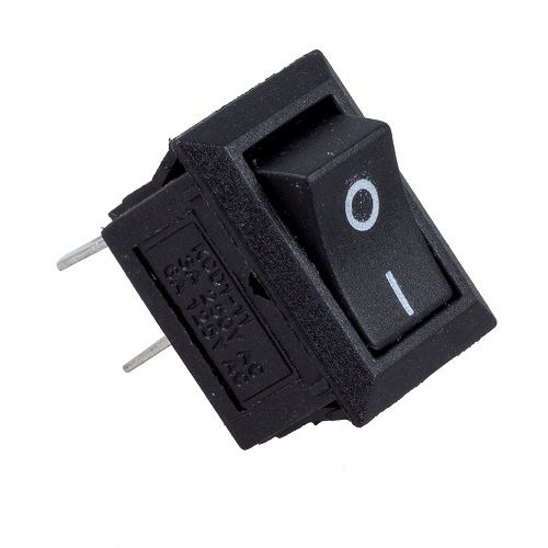 Interruptor universal 2 pin on-off  Negro 3 A