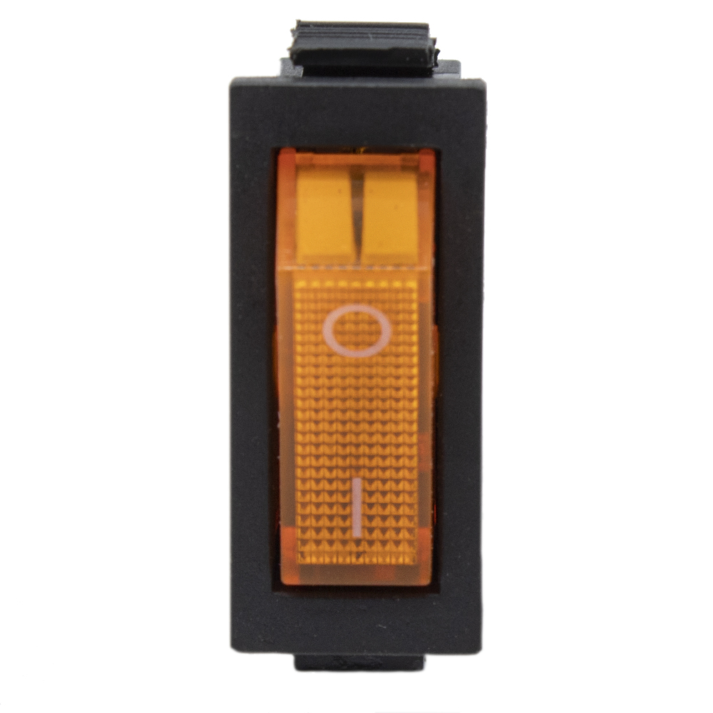 Interruptor basculante ON-OFF SPST 3 pines  Naranja 16 A