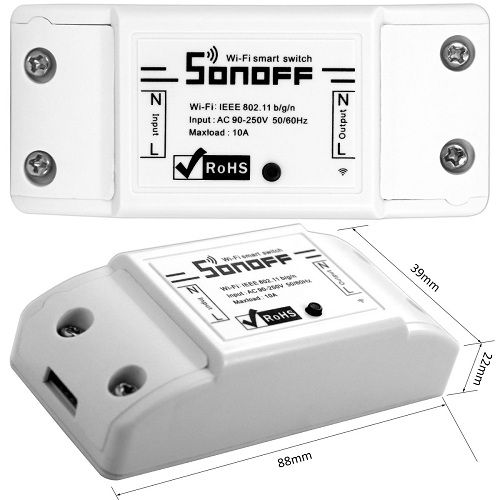 Interruptor WiFi Simple SONOFF Basic  Blanco