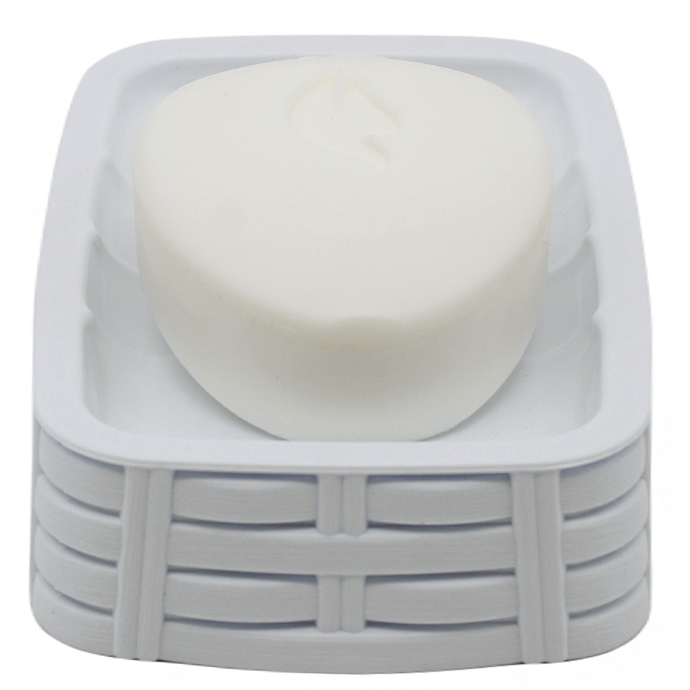 Jabonera baño Rattan 300 ml Blanco