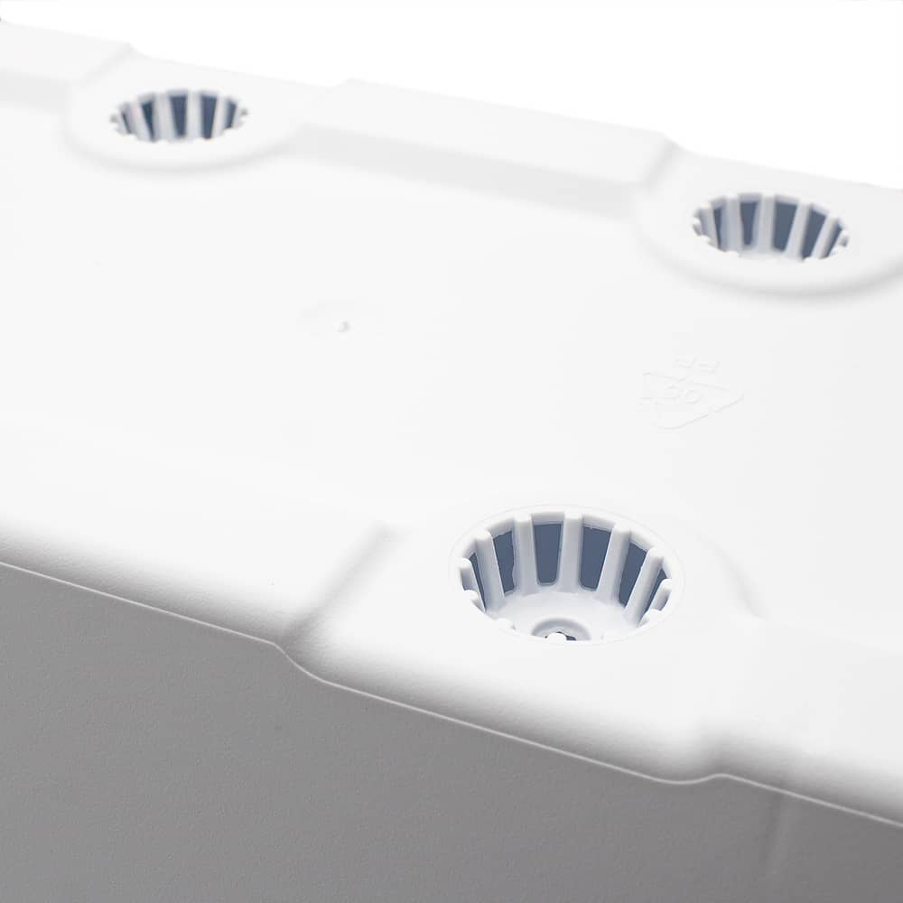 Jardinera de plastico alta 60 cm Blanco