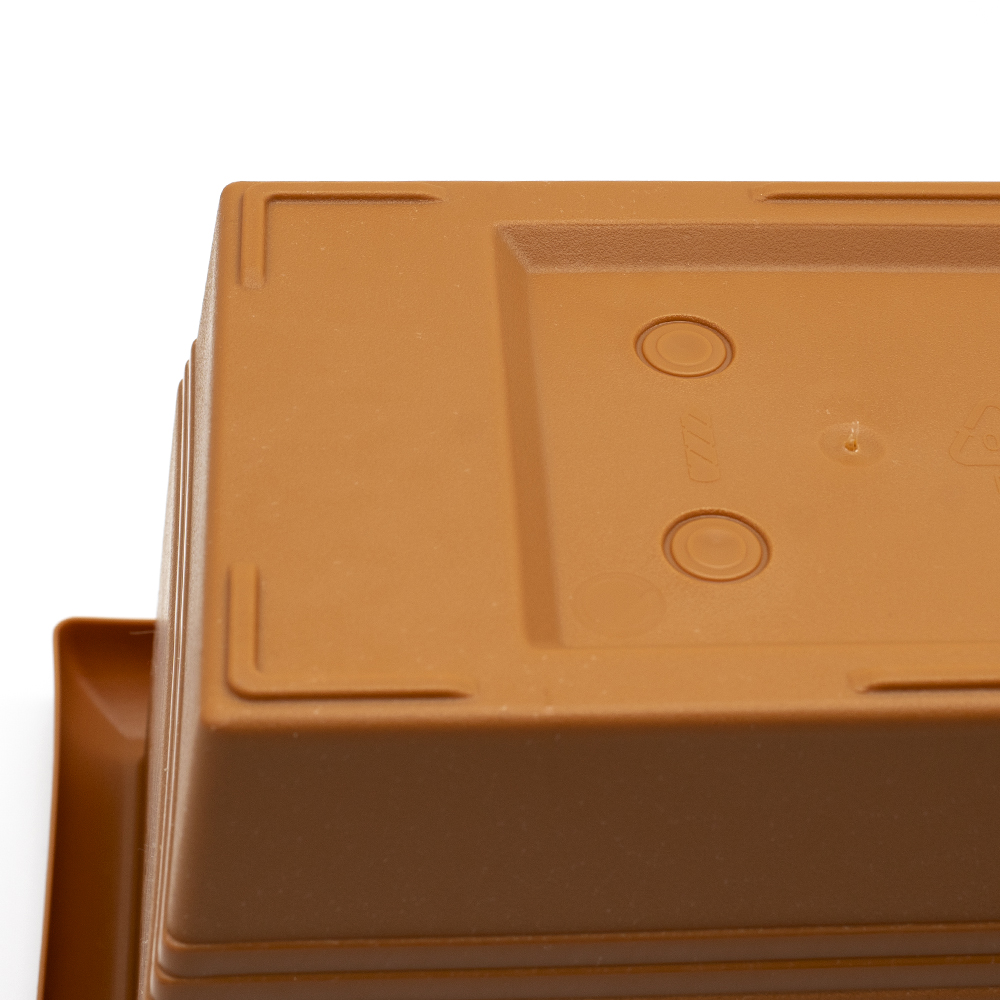 Jardinera plastico 60 cm Marron